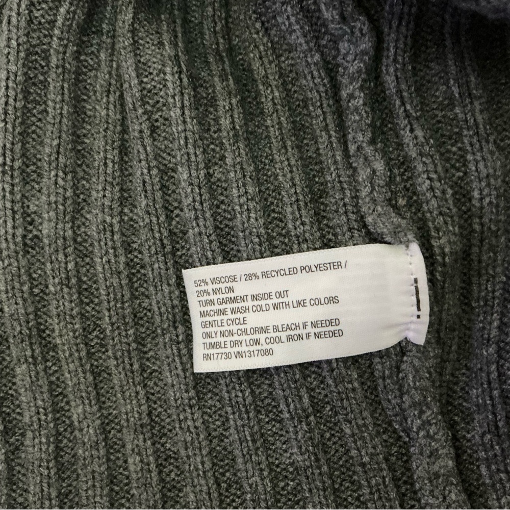 Wild Fable Charcoal Ribbed Knit Sweater Top Size XXL - Picture 5 of 5